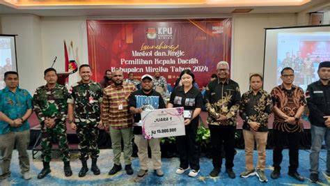 KPU Mimika Launching Maskot Dan Jingle Pilkada Tahun 2024 Pojok Papua