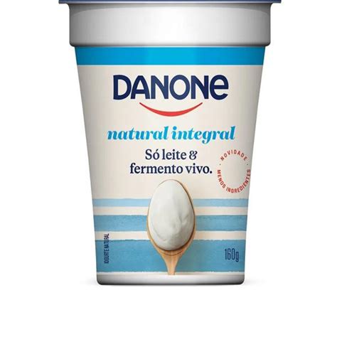 Iogurte Danone Natural Integral 160G Supermercado TaíMax