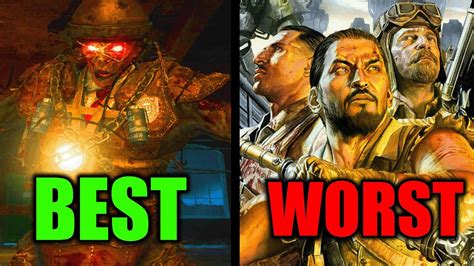 ALL BO2 ZOMBIES MAPS RANKED FROM WORST TO BEST Call Of Duty Zombies