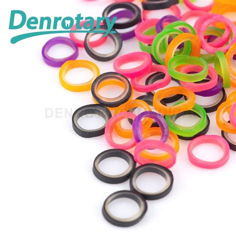 Colored Elastic O Ring Dental Elastic Rubber Band Orthodontic Latex