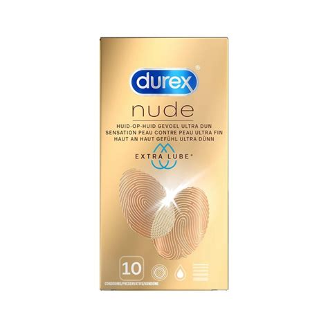 Durex Nude Extra Lube 10 Stuks Postcondooms Nl