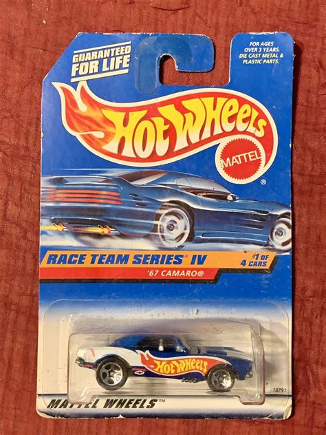 Hot Wheels 1997 Race Team Series IV 67 Camaro 1 Of 4 Collector 725