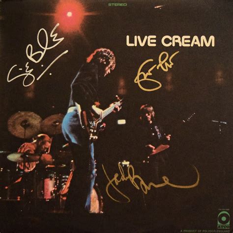 Cream signed Cream Live album | EstateSales.org