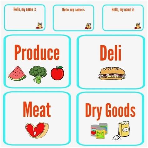 Dramatic Play Grocery Store Free Printables Printable Templates