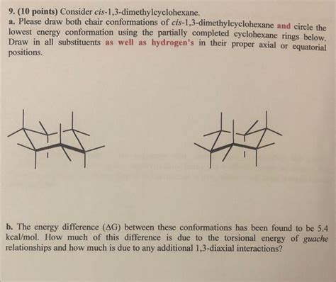 Solved Points Consider Cis Dimethylcyclohexa