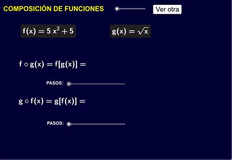 Composici N De Funciones Y Funci N Inversa Geogebra