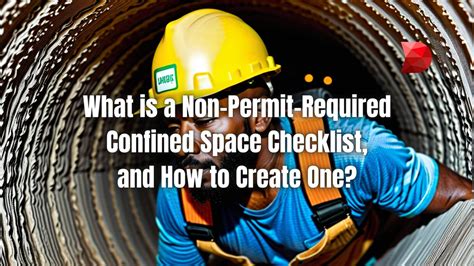 Non Permit Required Confined Space Checklist DataMyte