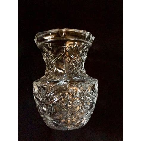 Mid 20th Century Vintage Cut West German Crystal Vase Chairish