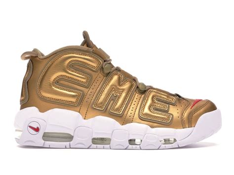 Nike Air More Uptempo Supreme Suptempo Gold