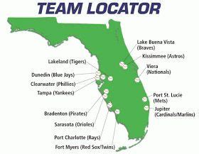 Florida Spring Training Map | Map Of Zip Codes