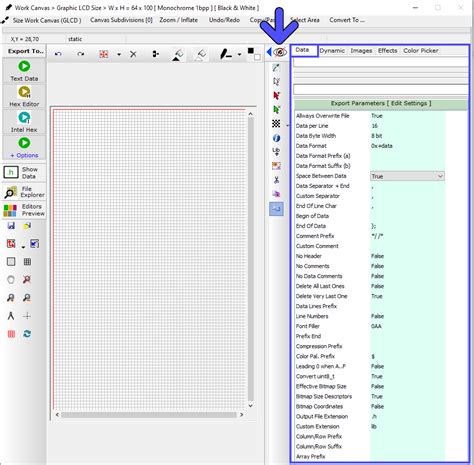 Getting Started Basic Settings Bitmap Lcd Software Tool Blog