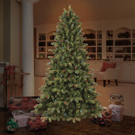 Ge 7 5 Ft Colorado Spruce Pre Lit Artificial Christmas Tree With Led