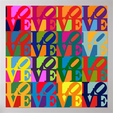 Love Pop Art Poster | Zazzle