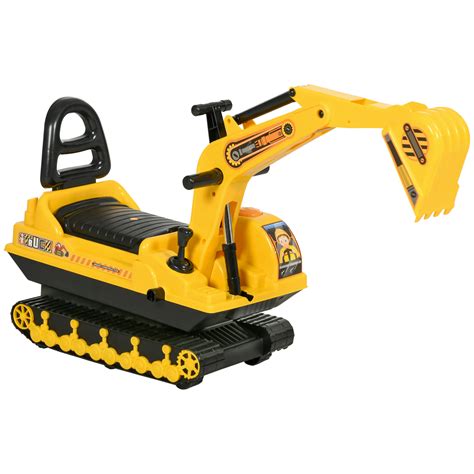 HOMCOM NO POWER Ride On Excavator Toy Tractors Digger Movable Scooter