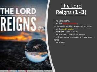 Psalm The Lord Reigns Ppt