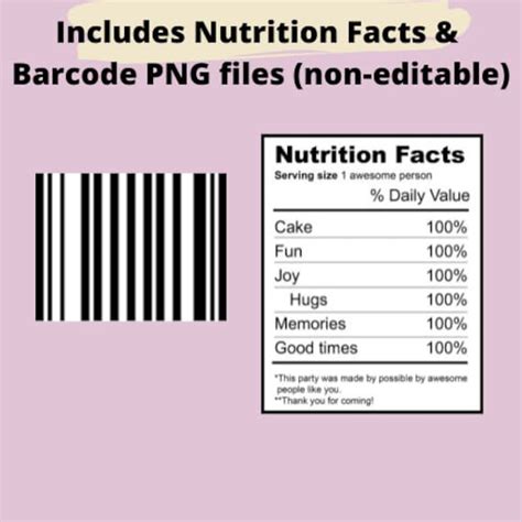 Skittles Nutrition Facts Label