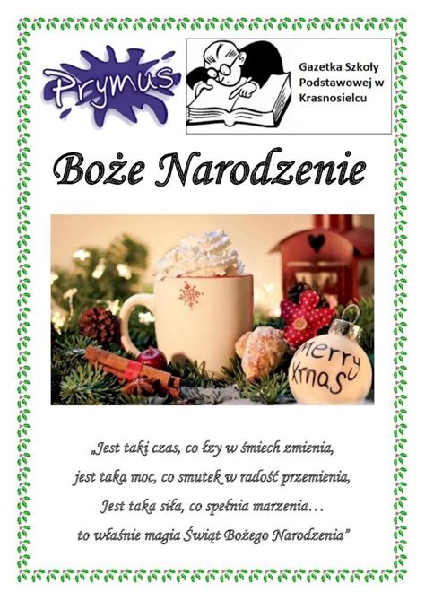 Pdf Bo E Narodzenie Bo E Narodzenie Jest Taki Czas Co Zy W