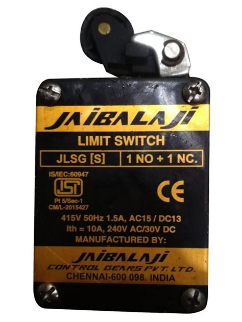 SPDT 240 VAC Jai Balaji Plunger Limit Switch For Machine Tools At Rs