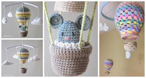 Hot Air Balloon Baby Mobile Crochet Free Patterns Crochet Knitting