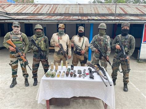 Manipur Security Forces Recover Huge Cache Of Arms Ammunition In Thoubal