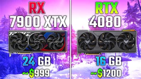 Amd Rx 7900 Xtx Vs Rtx 4080 Test In 7 Games Youtube