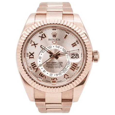 Rolex Oyster Perpetual Sky Dweller Rose Gold Luxe Watches