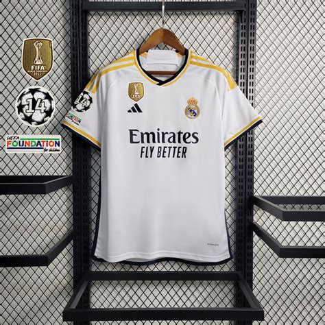 Camisa Real Madrid Home 23 24 S N Torcedor Adidas Masculina Branca