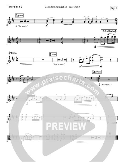 Jesus Firm Foundation Tenor Sax Sheet Music Pdf Mike Donehey Steven