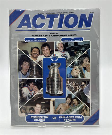 Action Edmonton Oilers Official Program 1987 Stanley Cup Final VS ...