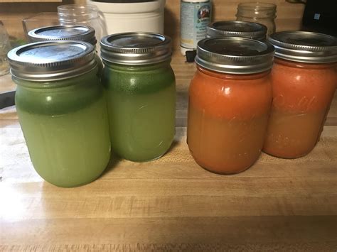 Cucumber celery juice and carrot ginger juice 🤗 : r/Juicing