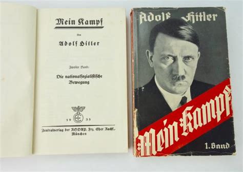 Imcs Militaria Early 2 Part Edition Of Adolf Hitlers Mein Kampf