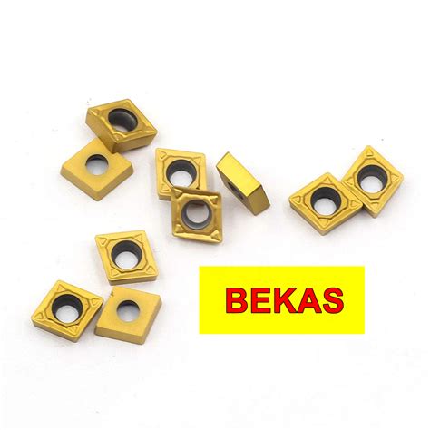 Jual Insert CCMT 09 T3 BEKAS Mata Bubut CCMT 09 Pisau Bubut Chip Bubut