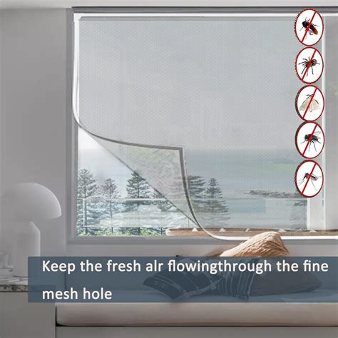 Bokaiya Magnetic Fly Screen Window, Adjustable DIY Max 100x130cm