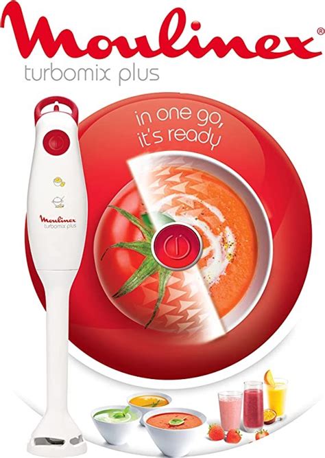 Moulinex Turbomix Plus Hand Blender - 350 W, 2 Blades, White