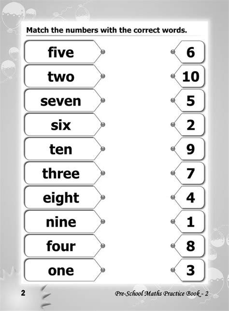 The Four Numbers With Correct Words Are Shown