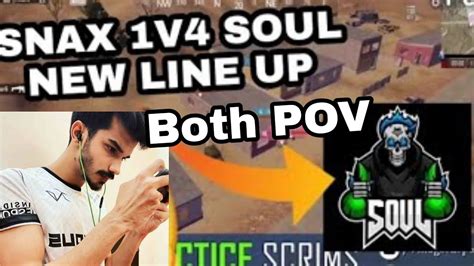 Snax V Team Soul Bgmi Scrims Snax Pov Youtube