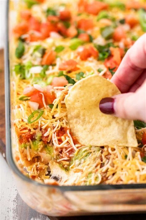 Mexican Fiesta 7 Layer Dip Make Ahead The Chunky Chef Mexican