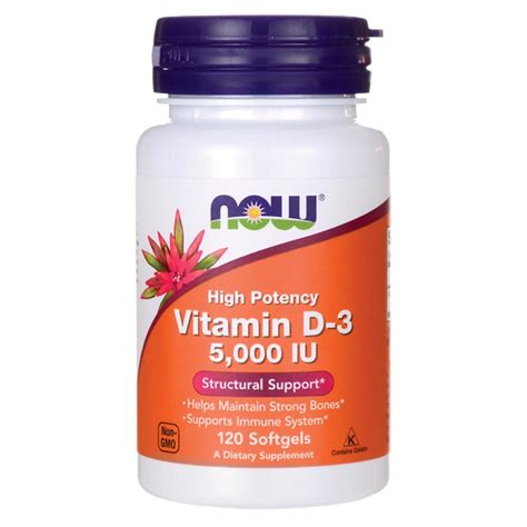 Comprar Vitamina D Alta Pot Ncia Iu Now Foods C Psulas Em