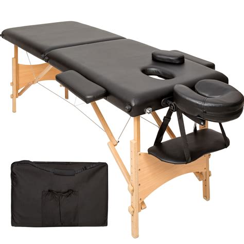 Mobile Massageliege Massagetisch Massagebank 2 Zonen Klappbar Tasche