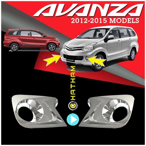 Toyota Avanza Up To Chrome Fog Lamp Foglamp Cover