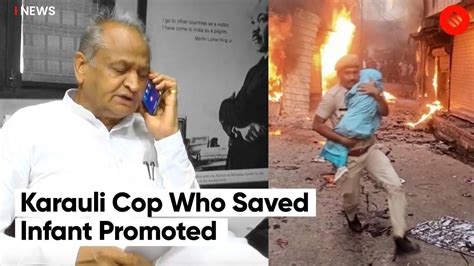 Karauli Cop Who Saved Infant Gets Promoted The Indian Express