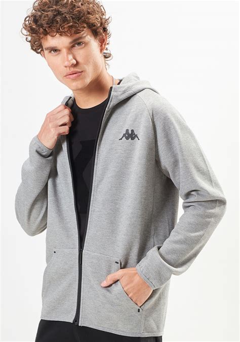 Buy Kappa Logo Print Zip Through Jacket with Hood and Pockets | Splash UAE