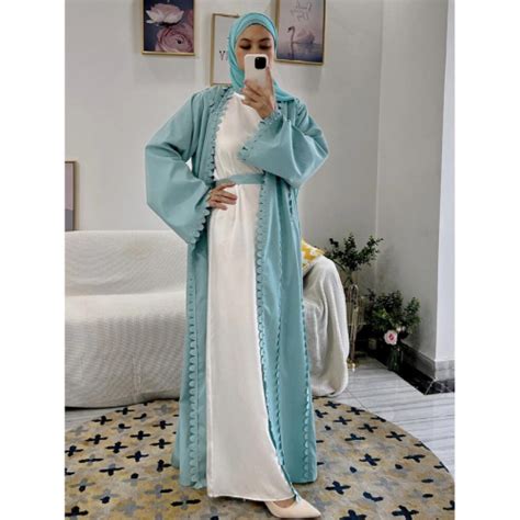 Muslim Dress Caftan Ramadan Eid Mubarak Kaftans For Women Robe Djellaba