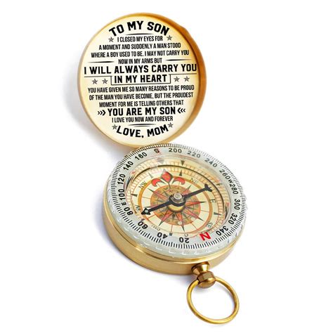 Personalized Compass To My Son Compass Engraved Compass Anniversary