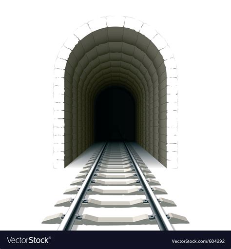 Entrance To Railway Tunnel Royalty Free Vector Image