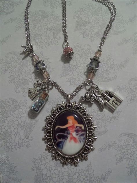 Cinderella Necklace Charm Necklace Vintage Look Disney Necklace