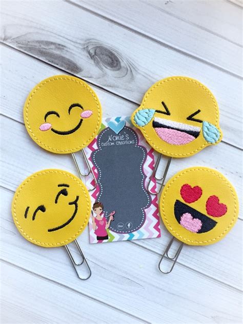 Emoji Paper Clip Planner Paper Clip Planner Paperclip | Etsy