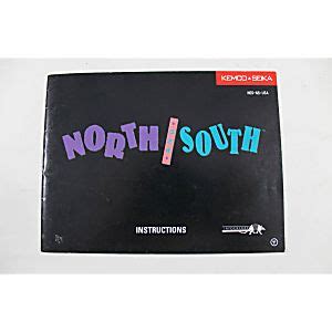 Manual - North And South - Rare Nes Nintendo