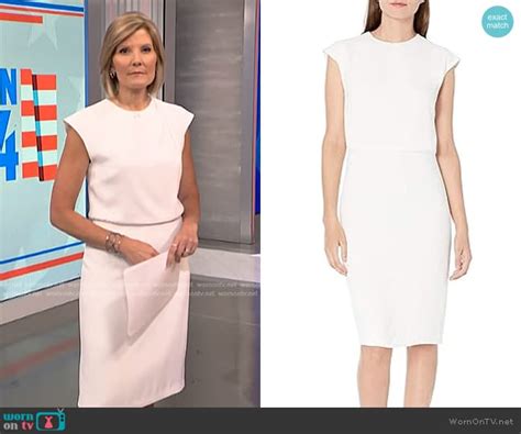 Wornontv Kates White Cap Sleeve Sheath Dress On Nbc News Daily Kate