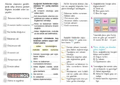 S N F Hayat Bilgisi Evimin Eduhol Etkinlik Ndir Oyun Oyna